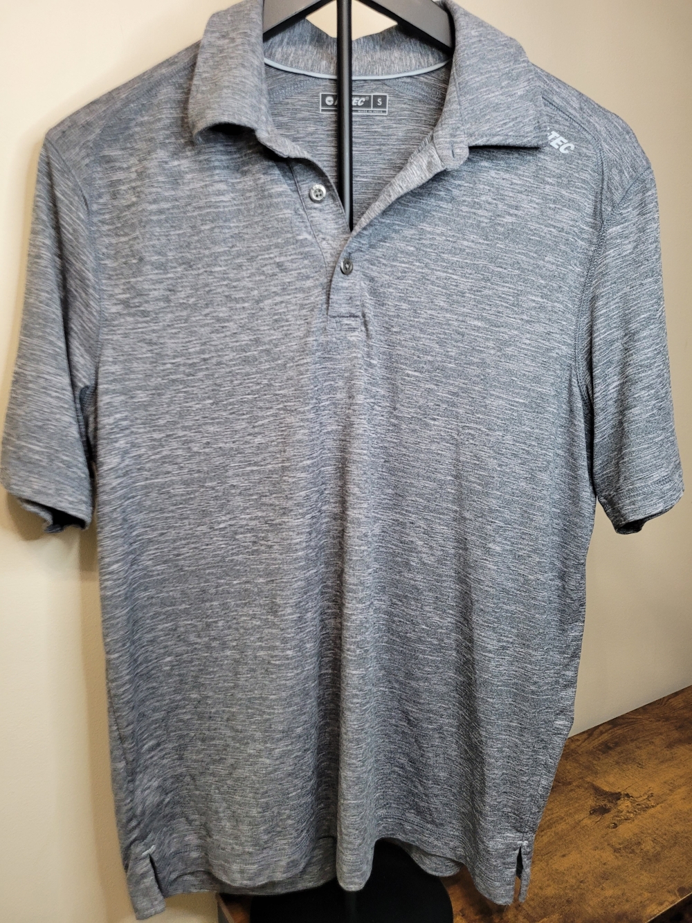 Hi-Tec Heather Grey Performance Polo size Small
